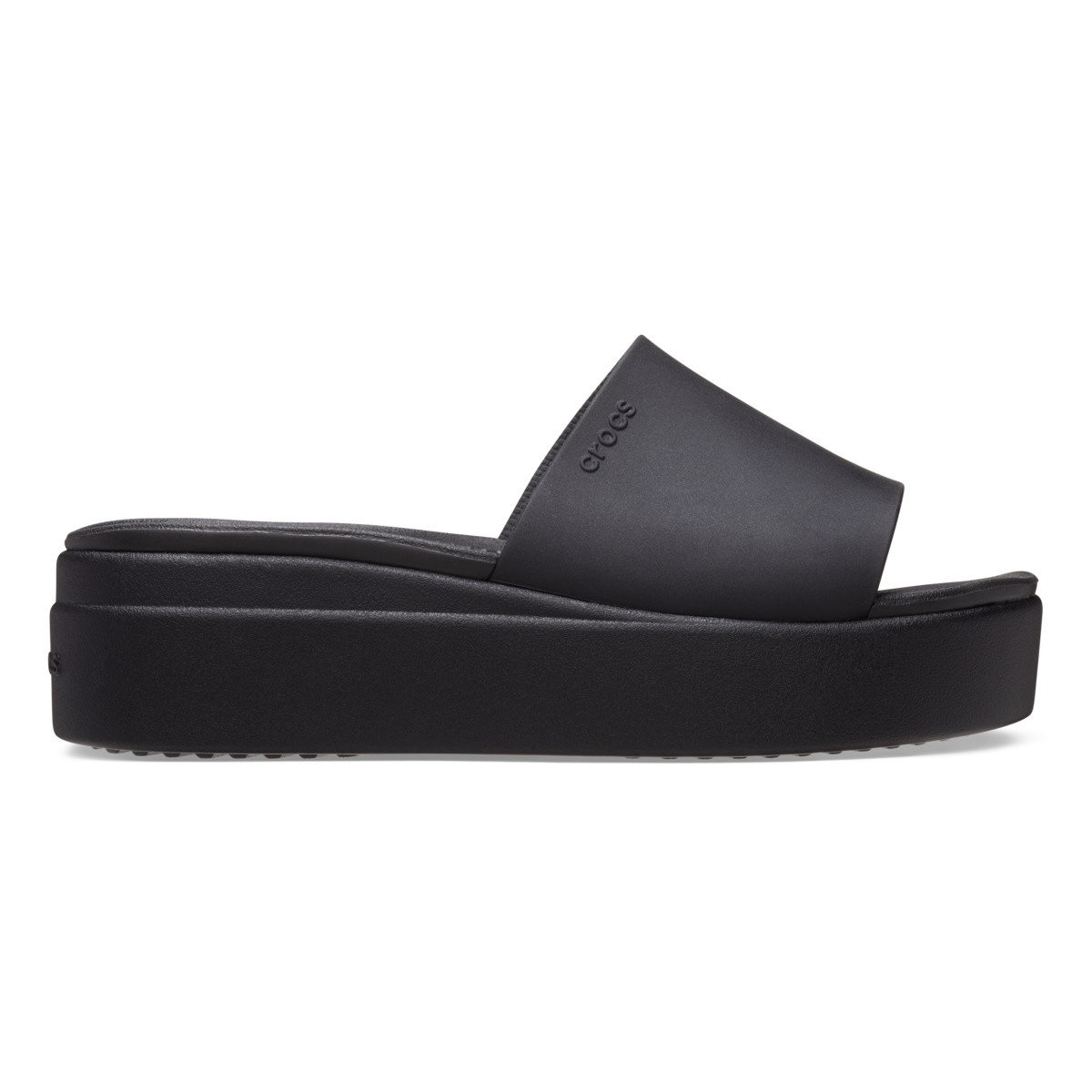 Papuci Crocs Brooklyn Slide Negru - Black - imagine 8